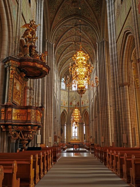 Uppsala domkyrka, interiör.