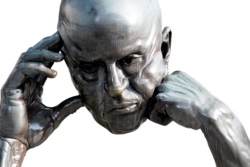 Ett tänkande huvud.