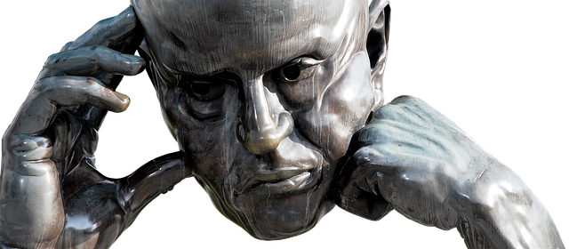 Ett tänkande huvud.