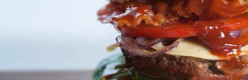 Äta inom planetens gränser (dekorativ bild av en hamburgare)