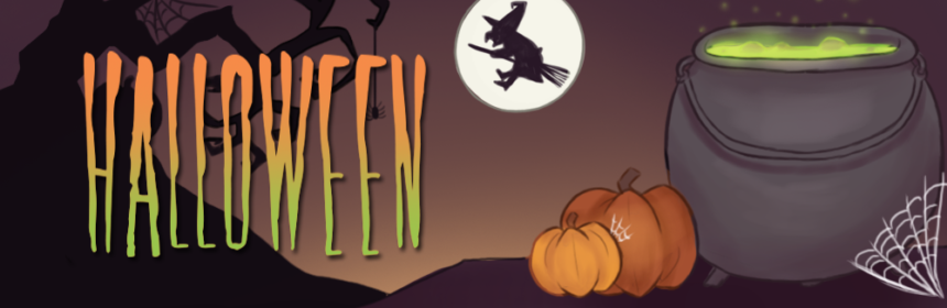 Illustrerad Halloween bild (dekorativ)