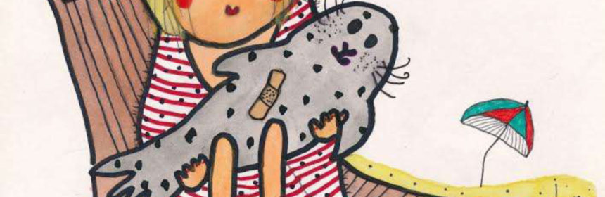 Barnteater - Barbro badar (dekorativ bild)