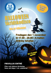 Halloween skridskodisco (dekorativ bild)