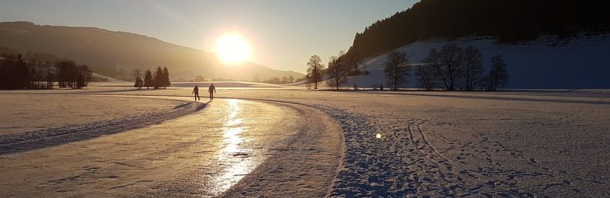 (dekorativ bild) kvällsåkning i Fjällnora friluftsområde