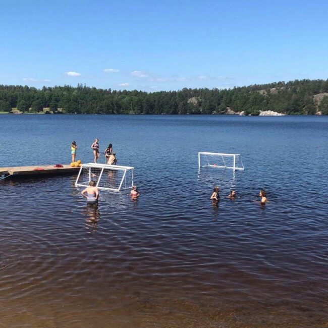 Sommarpolo vattenpolo (beskrivande bild)